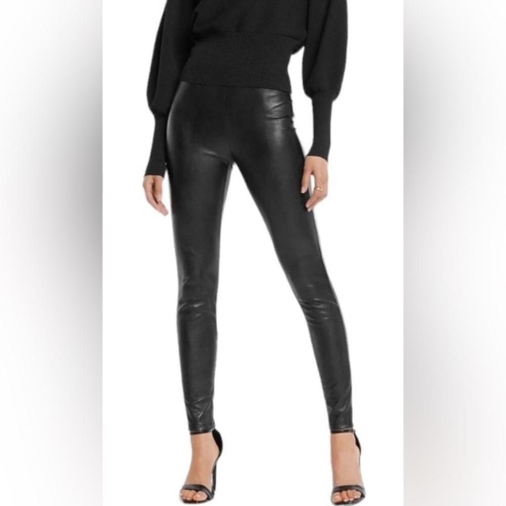 Express Black Faux Leather Leggings